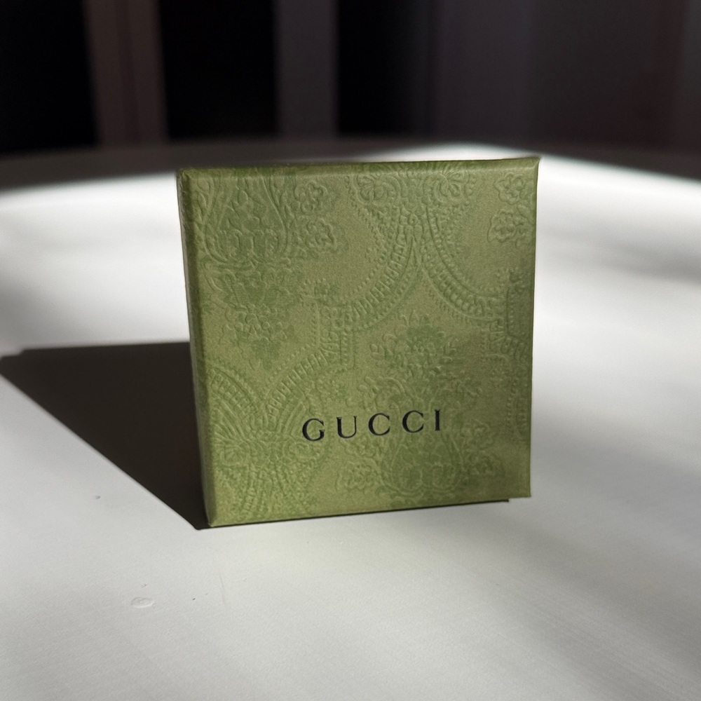 Authentic Gucci Olive Green Embossed Box